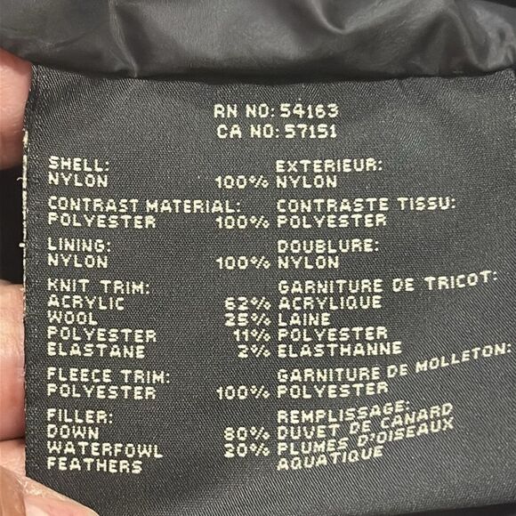 (N4) Andrew Marc Glow in the Dark Quilted Down Jacket Size M Uniset - Picture 14 of 16